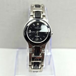 Vintage Womens Essence Ceramic Diamond Cut Sapphire Crystal Watch New Battery